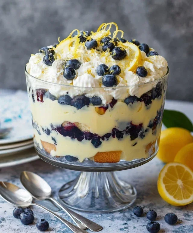 Easy Lemon Blueberry Trifle Recipe