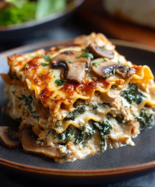 Mushroom And Spinach Lasagna Recipe