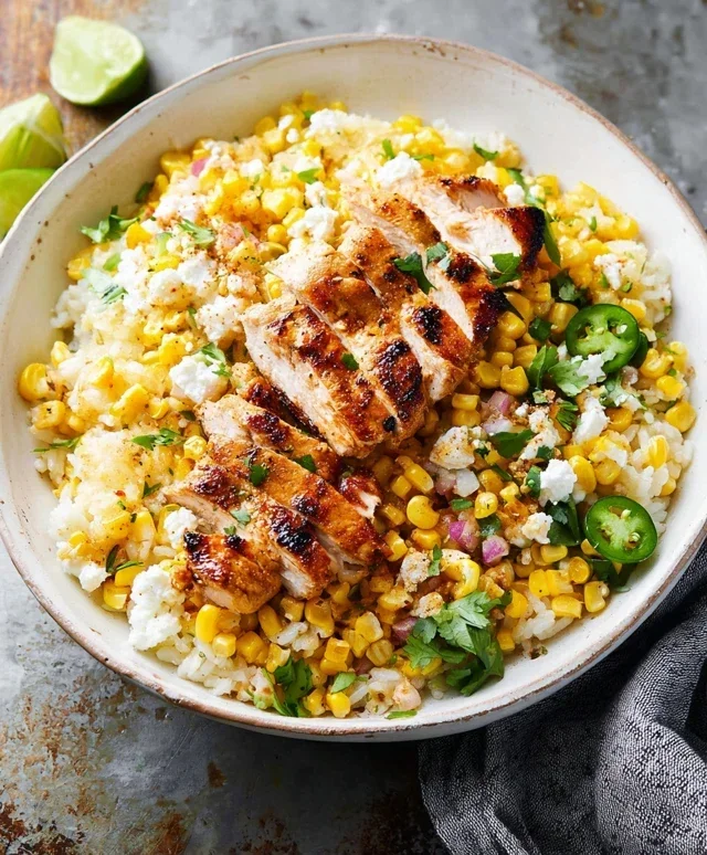 Street Corn Chicken Rice Bowl Recipe