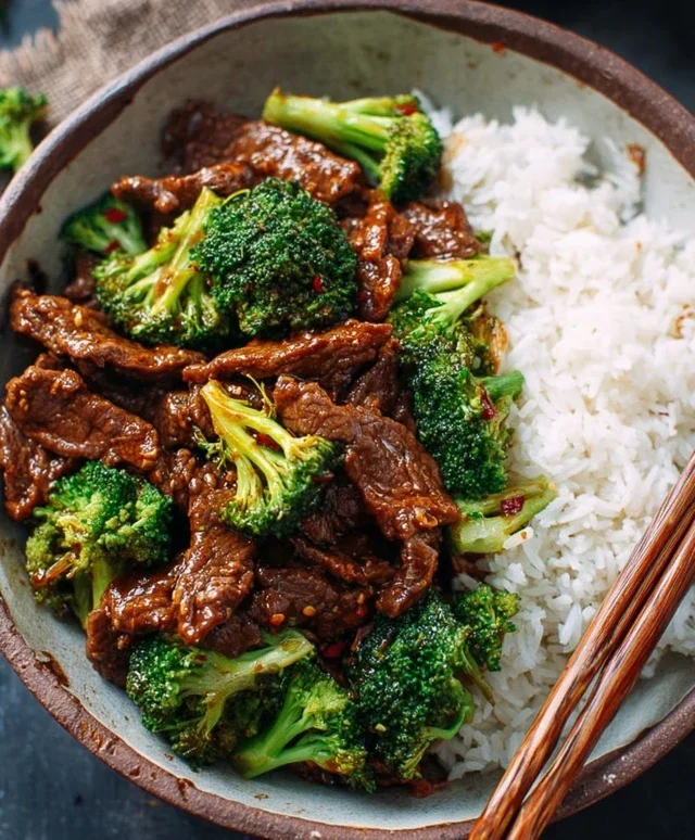 Chinese Beef and Broccoli (牛肉炒西兰花)