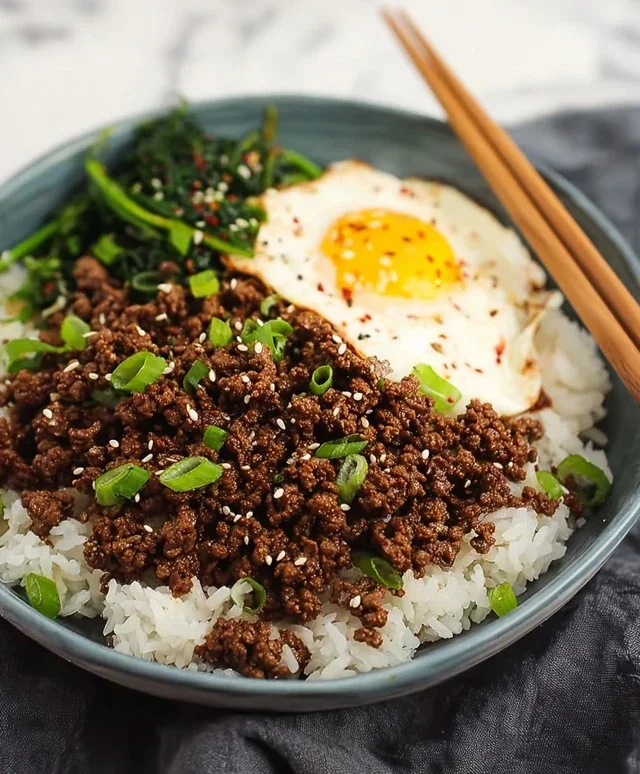 Korean Ground Beef Bowl (25-Minutes)