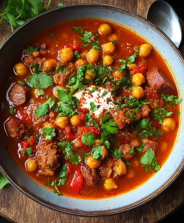 Beef Beef Chorizo Chickpea Stew
