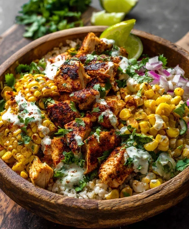 Tasty Street Corn Chicken Bowl