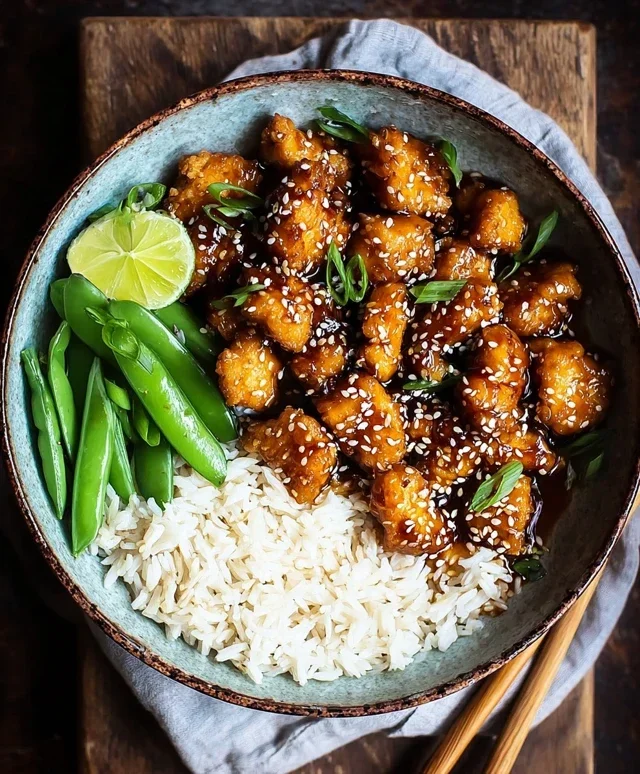 Healthy Sesame Chicken Dish