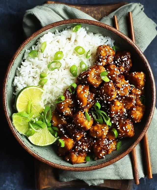 Healthy Sesame Chicken Dish