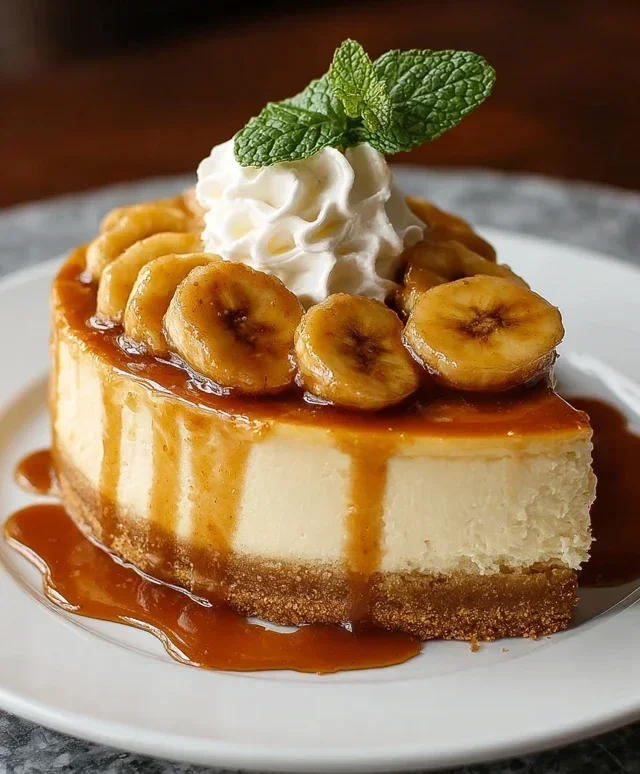Bananas Foster Cheesecake