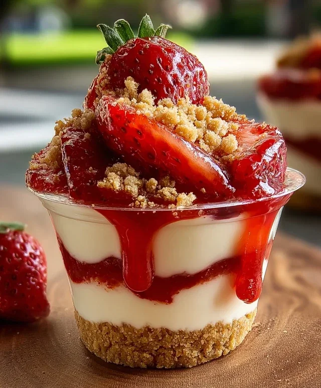 Strawberry Cheesecake Cups