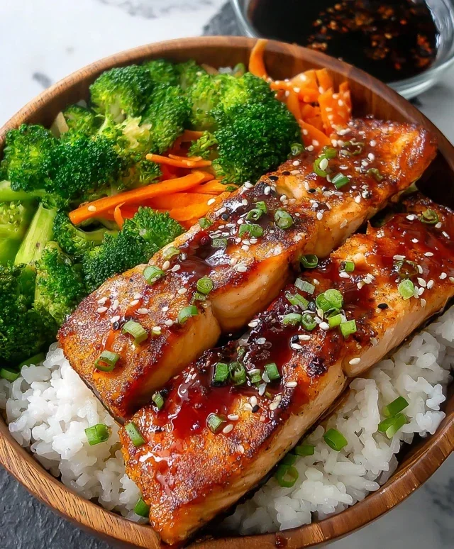 Meal Prep Teriyaki Salmon Rice Bowls