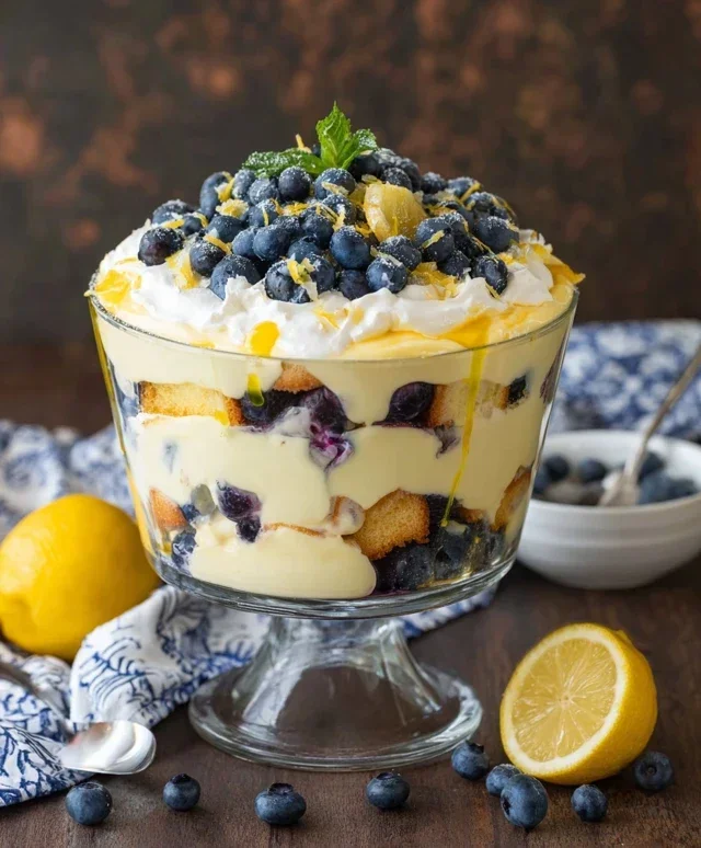 Easy Lemon Blueberry Trifle Recipe