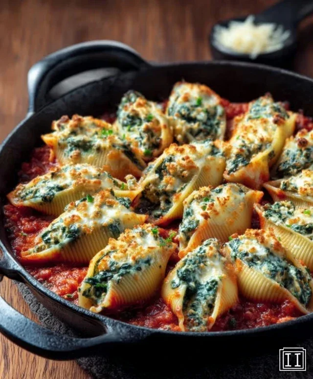 Spinach and Ricotta Stuffed Shells Recipe