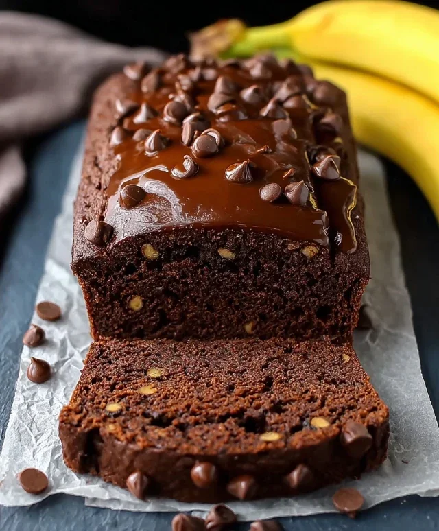 Healthy Chocolate Banana Bread