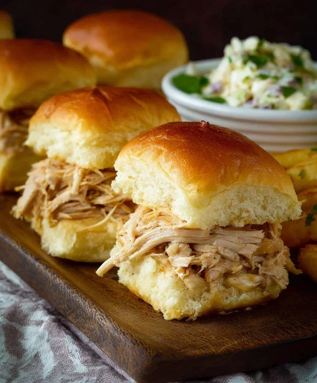 Crock Pot Mississippi Chicken Sliders