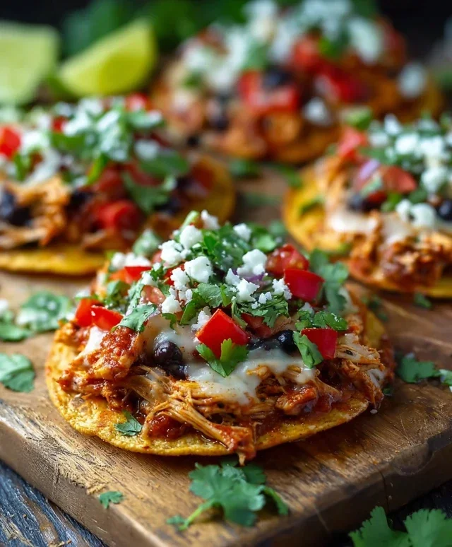 Mexican Rotisserie Chicken Tostadas