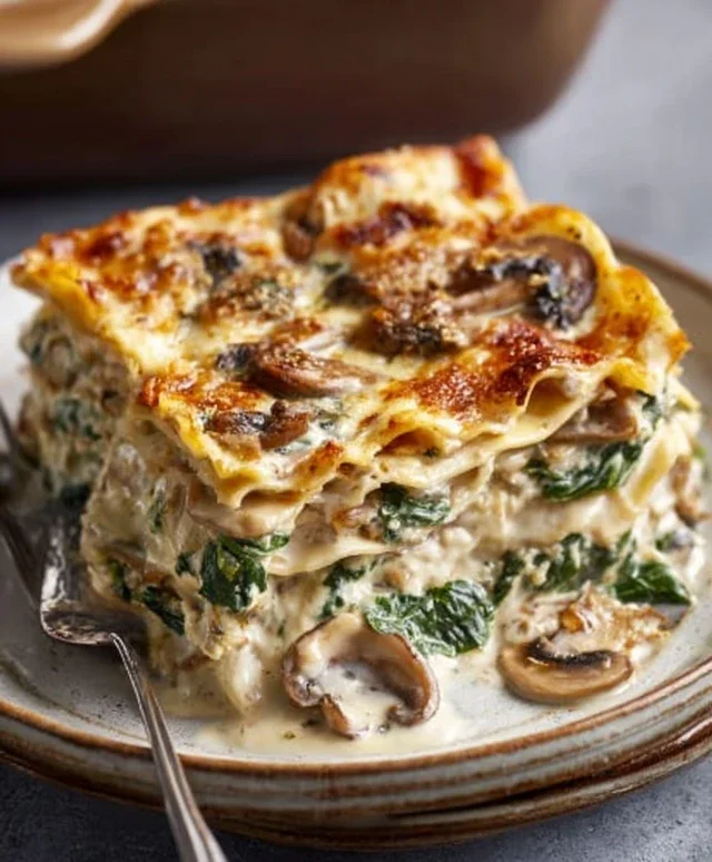 Mushroom And Spinach Lasagna Recipe