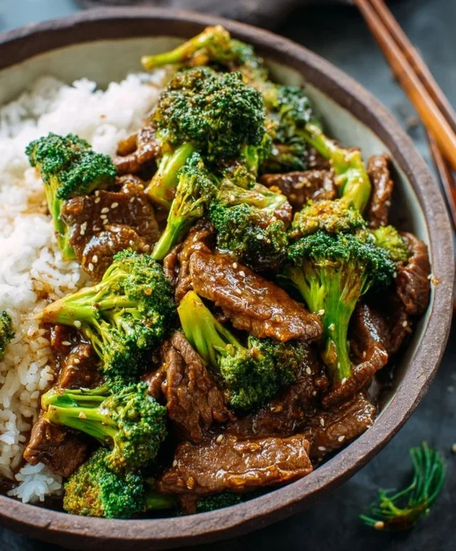 Chinese Beef and Broccoli (牛肉炒西兰花)