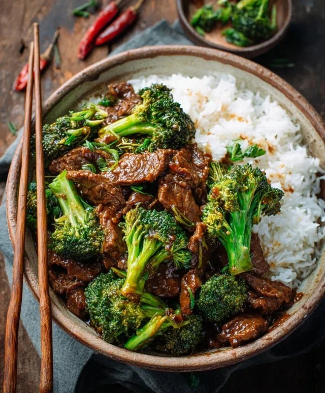 Chinese Beef and Broccoli (牛肉炒西兰花)