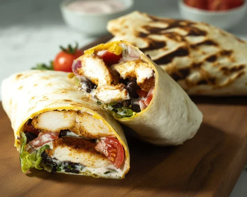 Chipotle Ranch Grilled Chicken Burrito