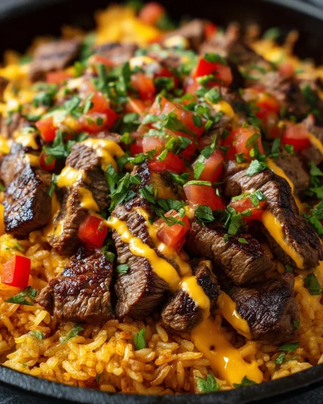 Steak Queso Rice : A Flavorful Recipe