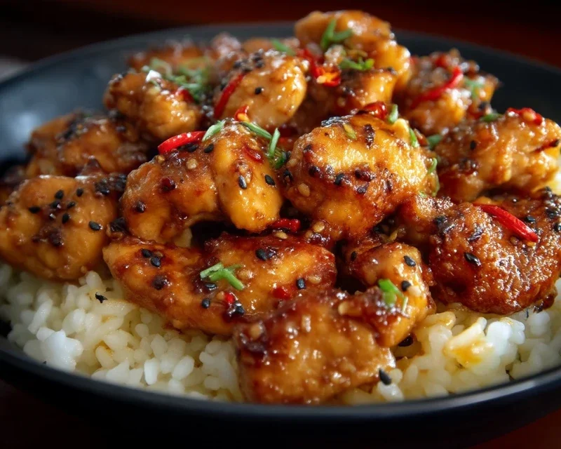 Sweet and Spicy Honey Pepper Chicken