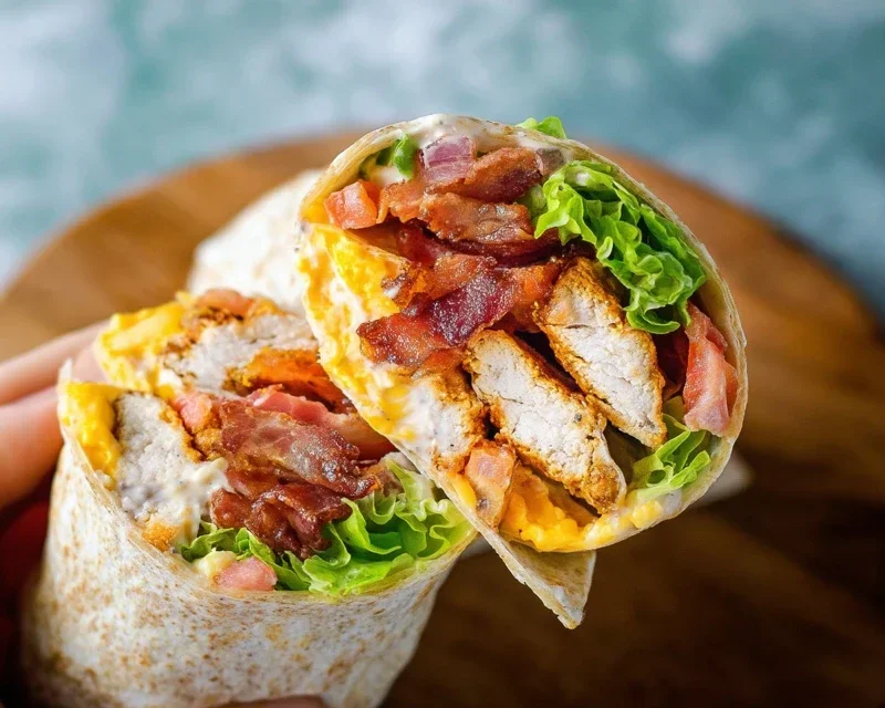 Crispy Chicken Beef Beef Bacon Ranch Wrap