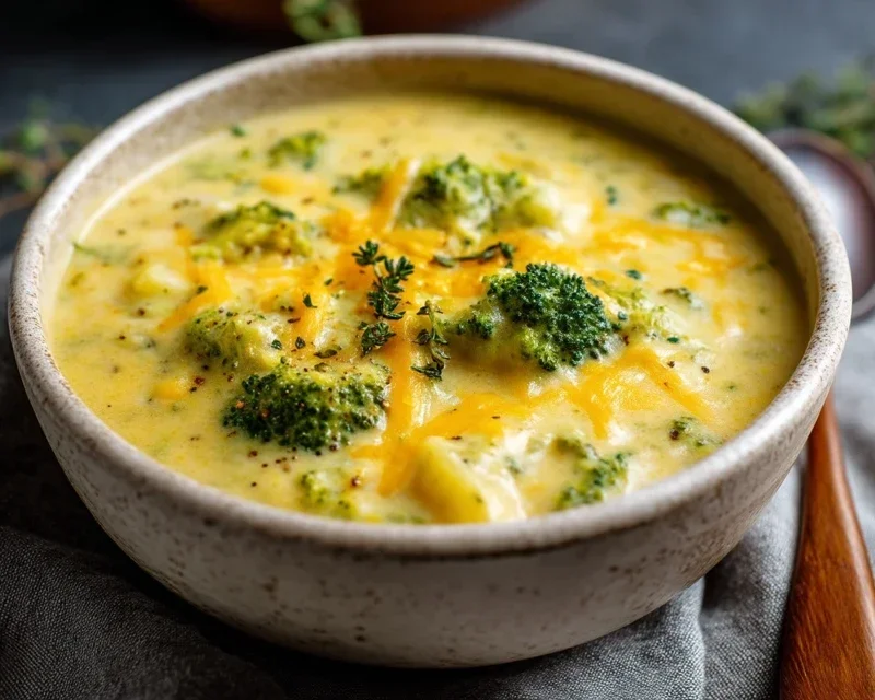 Broccoli Potato Cheese Soup Recipe