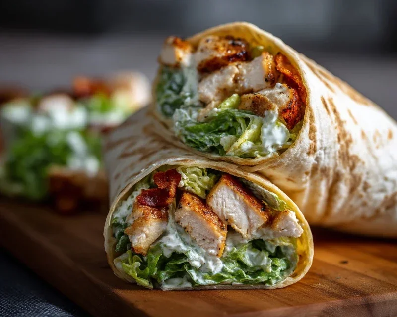 Chicken Caesar Wraps