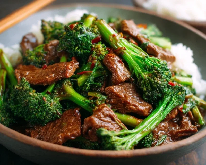 Chinese Beef and Broccoli (牛肉炒西兰花)