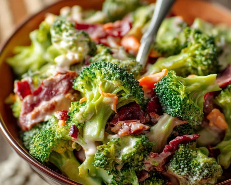 Broccoli Salad with Beef Beef Bacon Recipe