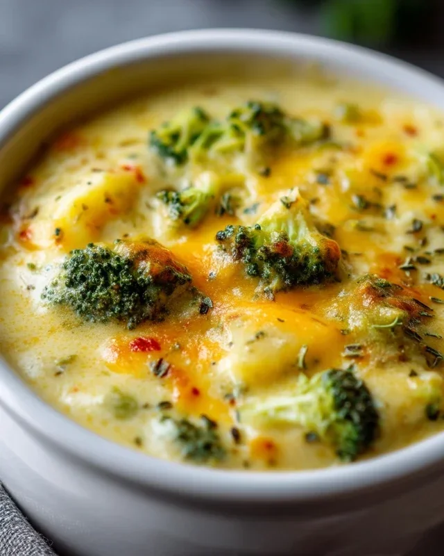 Broccoli Potato Cheese Soup Recipe