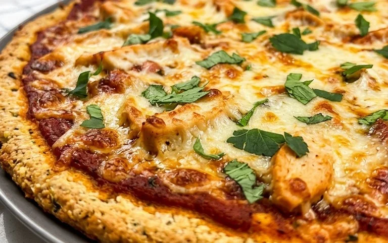 Chicken Crust Pizza (Low Carb + High Protein