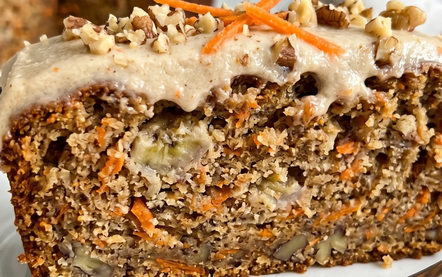 Dairy Free Carrot Cake Banana Bread