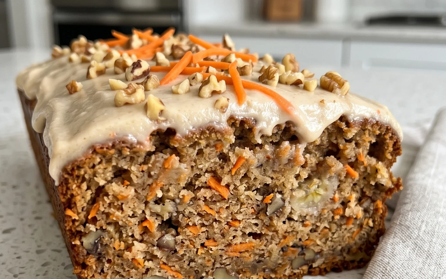 Dairy Free Carrot Cake Banana Bread