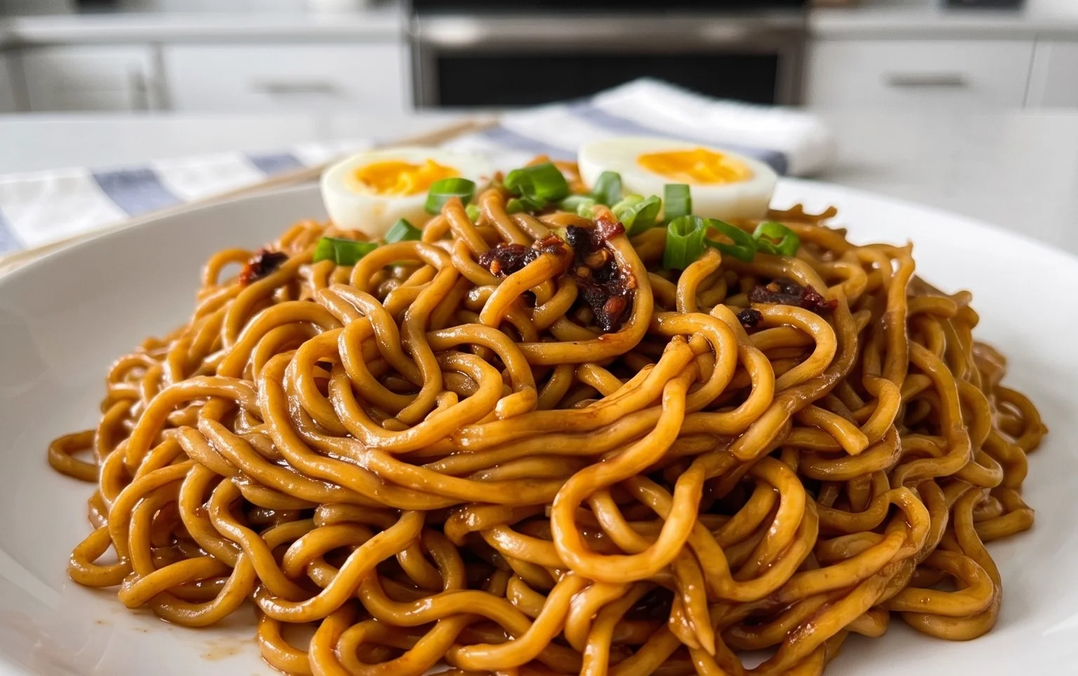 Easy Saucy Ramen Noodles