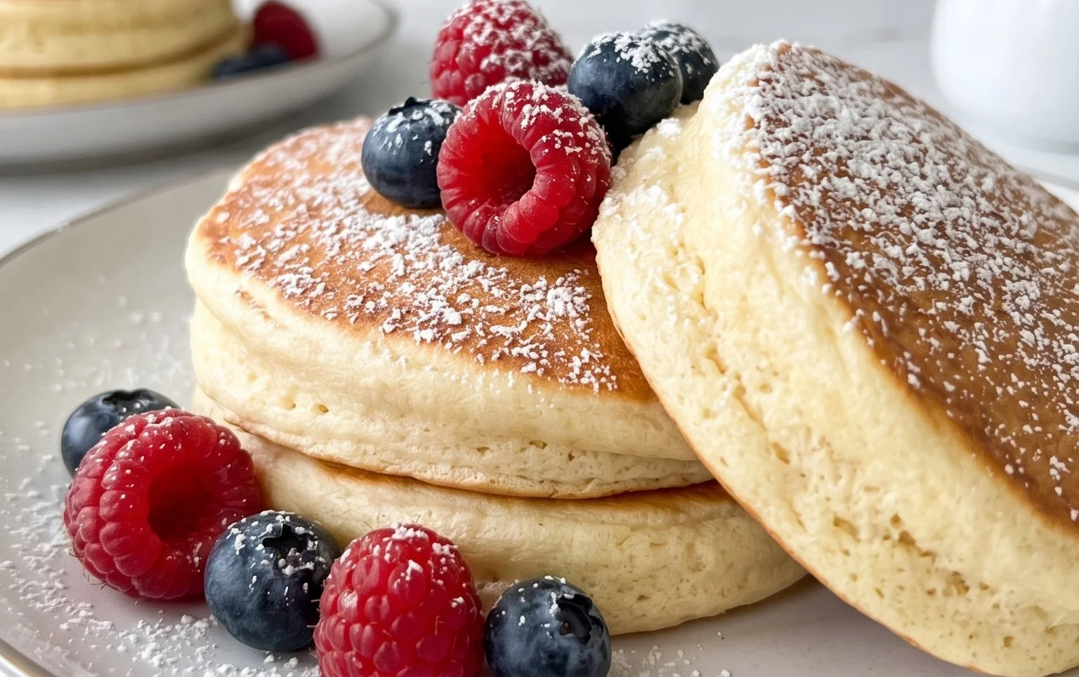 Fluffy Japanese Soufflé Pancakes