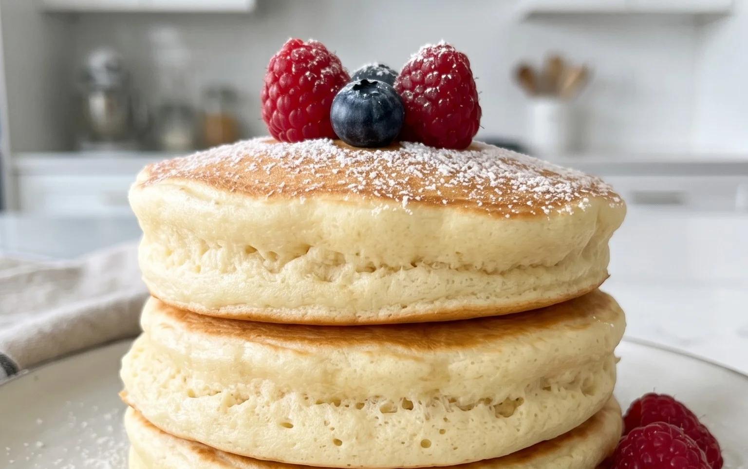 Fluffy Japanese Soufflé Pancakes