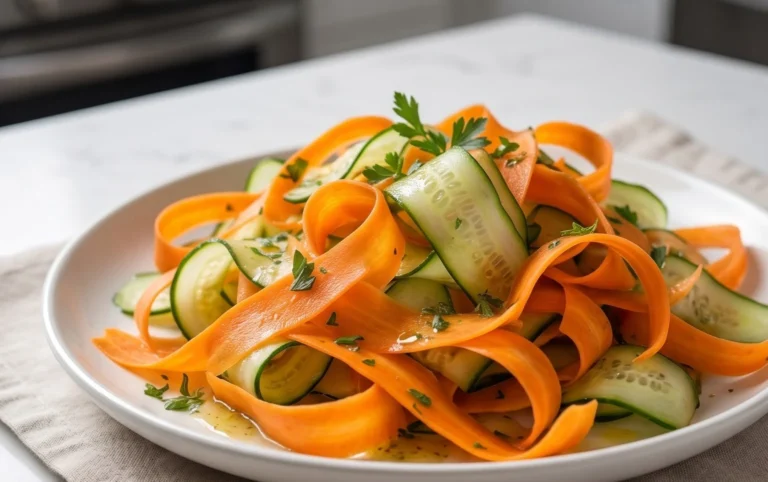 Carrot and Cucumber Ribbon Salad