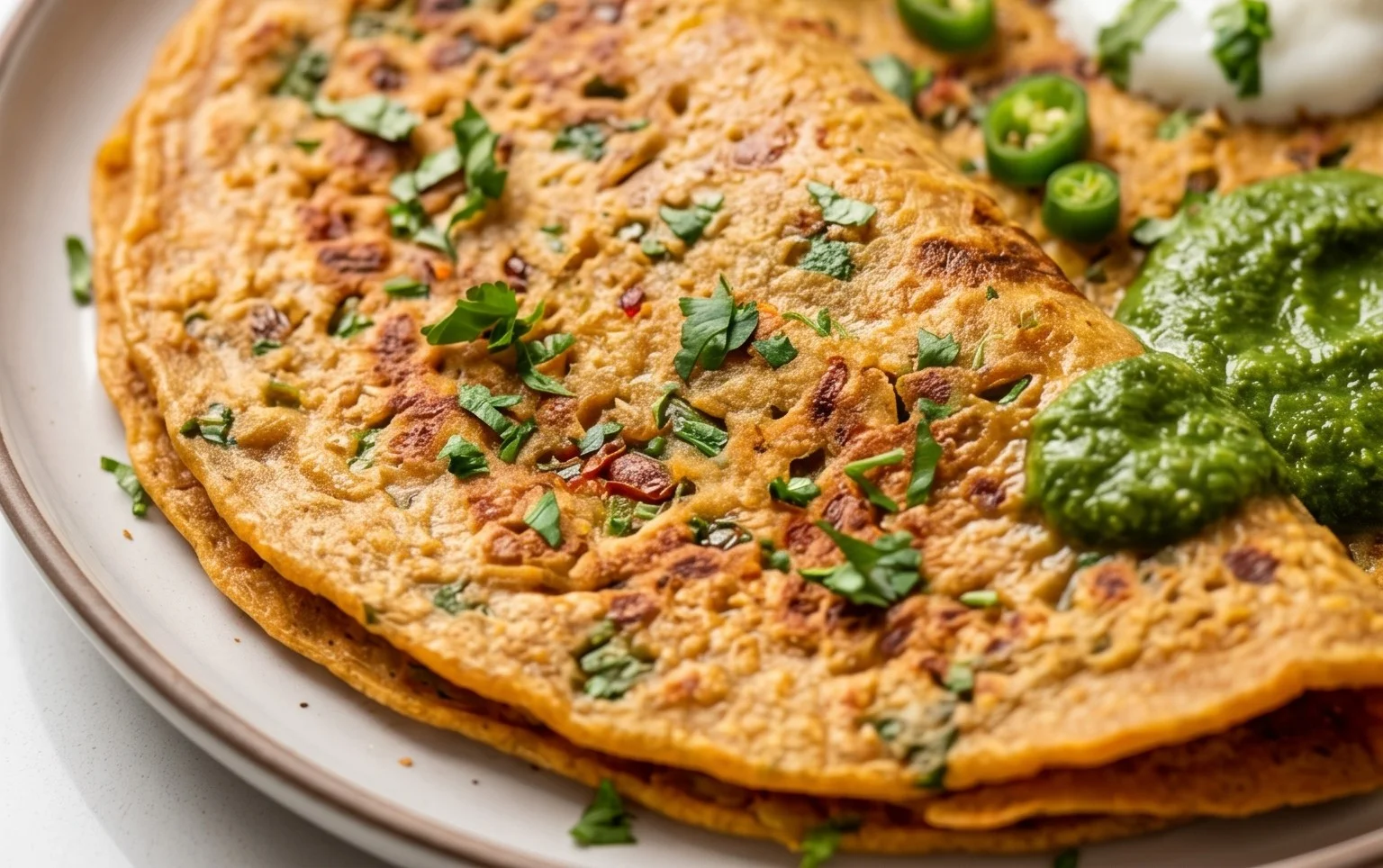 Masoor Dal Chilla | Savory Red Lentil Pancakes
