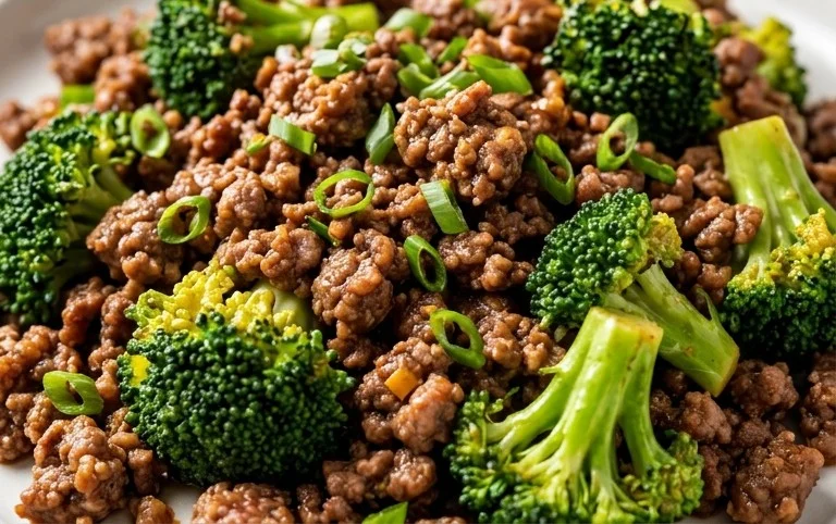 Ground Beef and Broccoli
