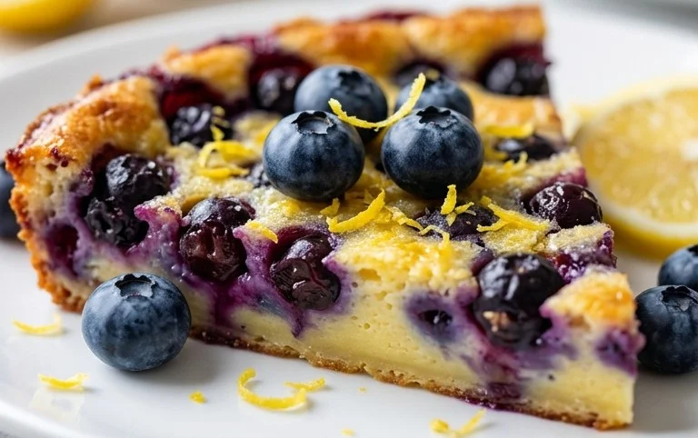 Lemon Blueberry Clafoutis