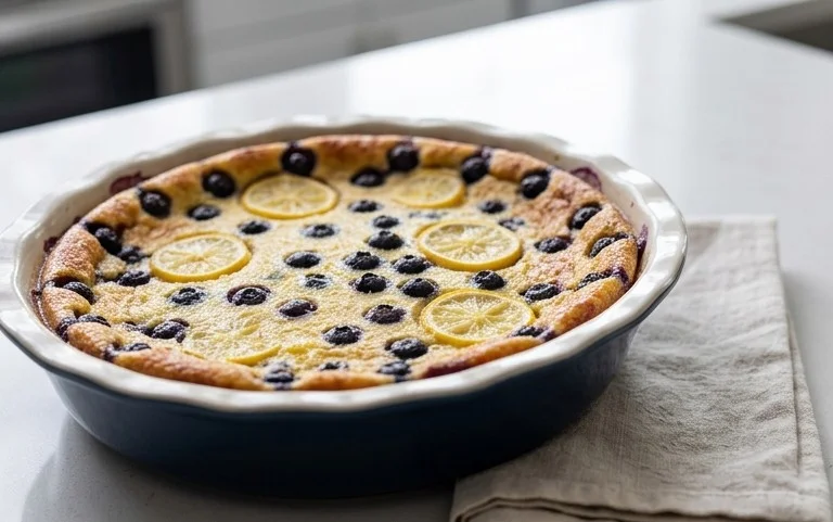 Lemon Blueberry Clafoutis