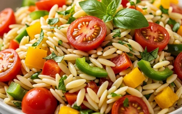 Rainbow Orzo Salad