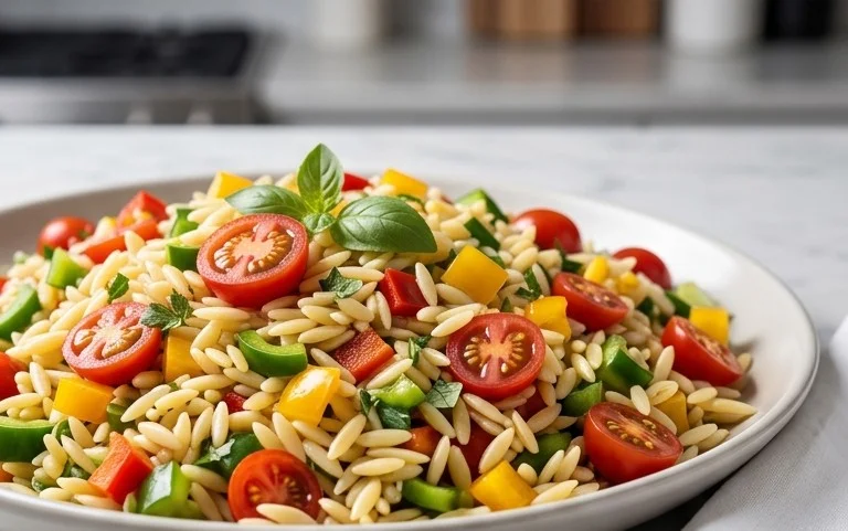 Rainbow Orzo Salad