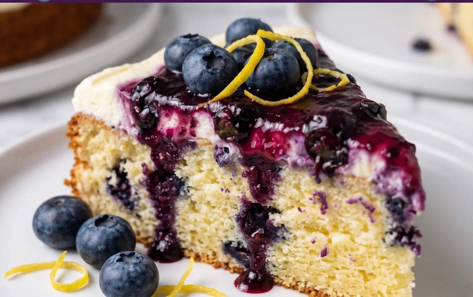 Nova Scotia Blueberry Cream Cake