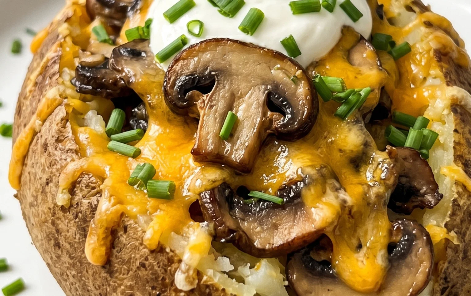 The Ultimate Stuffed Baked Potatoes with Mushrooms