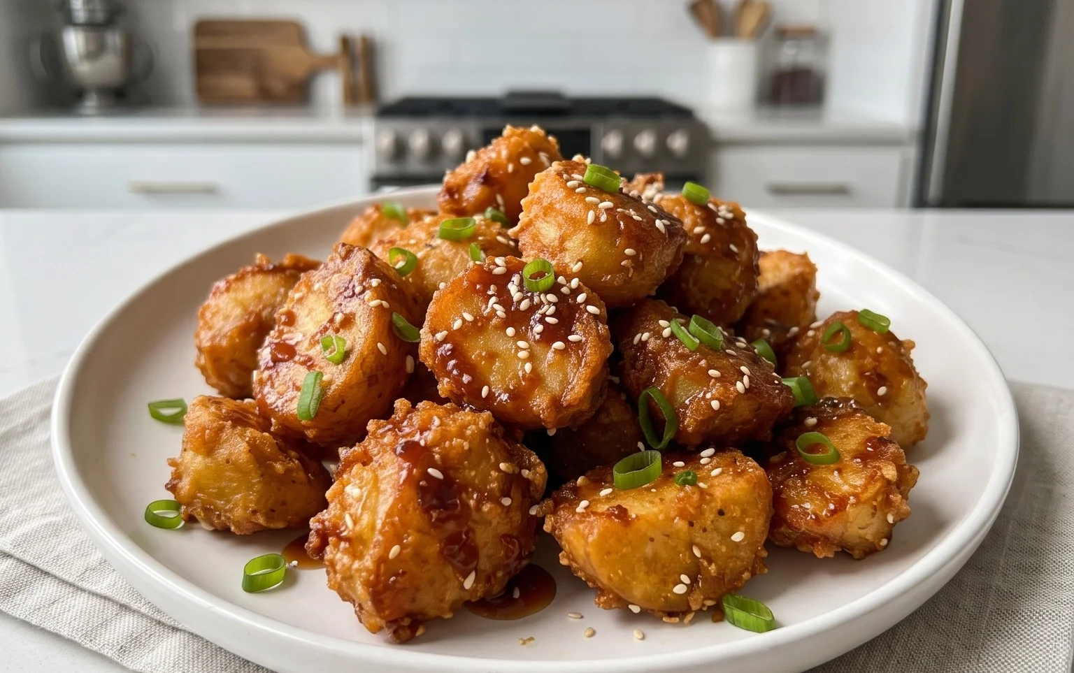Crispy Honey Chilli Potatoes
