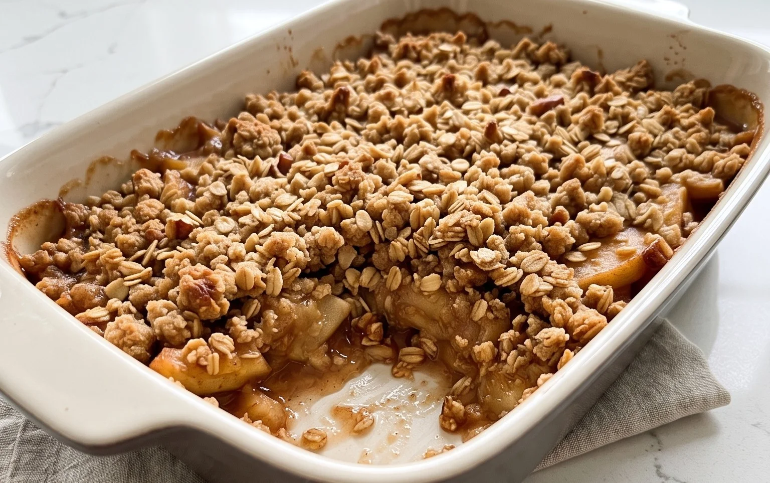 Healthy Breakfast Apple Crum extractble