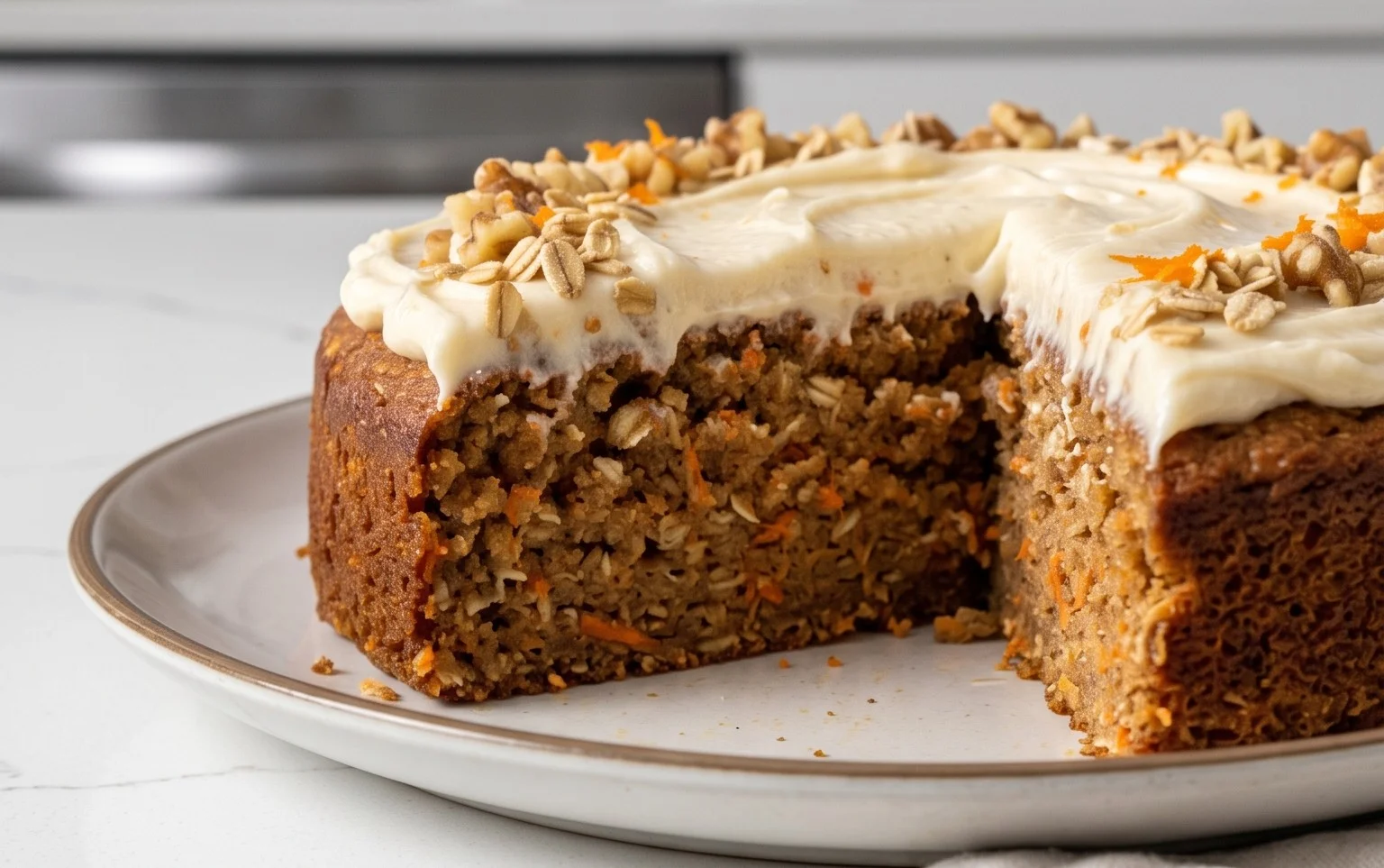 Easy Flourless Oatmeal Carrot Cake Recipe