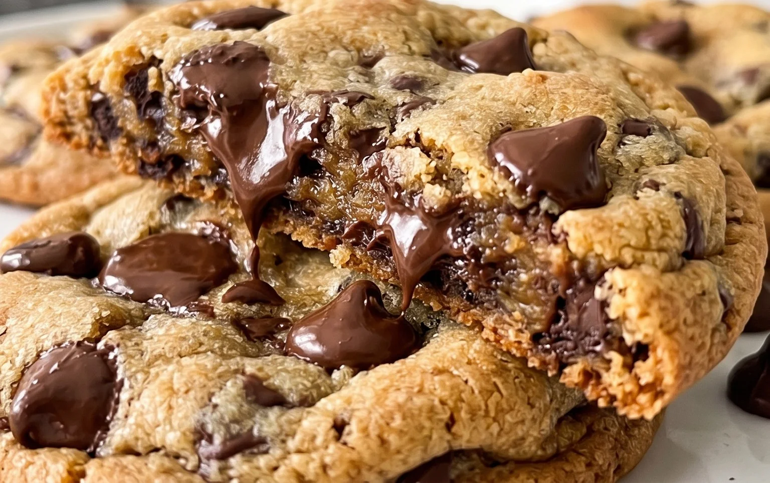 Crispy and Chewy Chocolate Chip Cookies