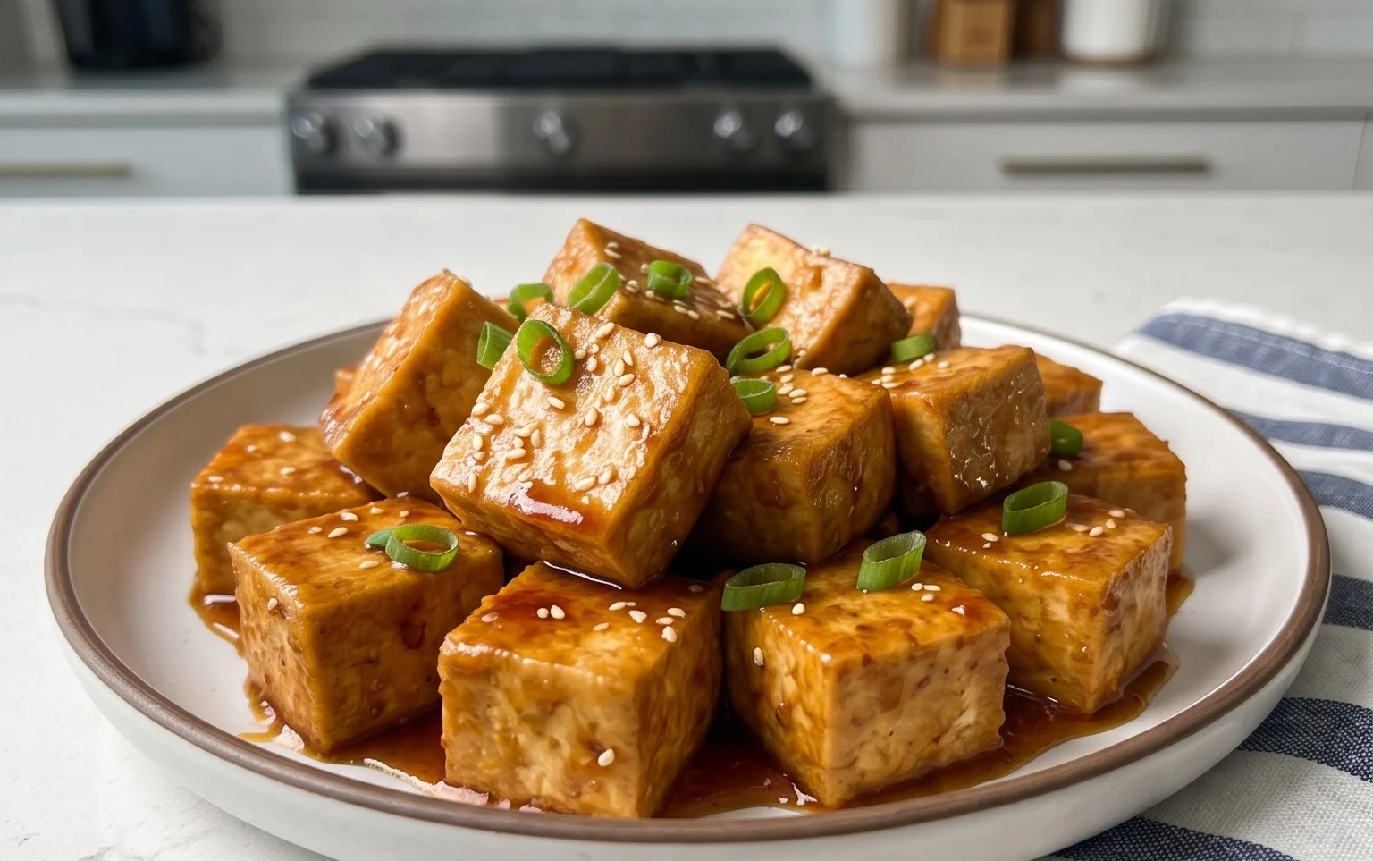 Honey Garlic Tofu
