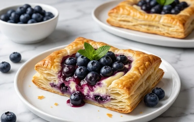 Blueberry Cream Cheese Puff Pastry